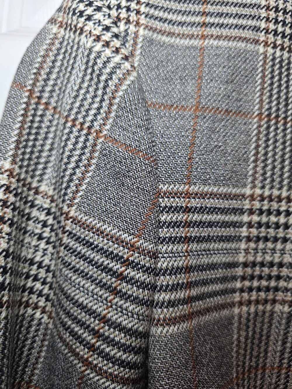 Express Blazer Womens Sz 4 Gray Plaid Check One Button Work Jacket Career - Picture 4 of 13